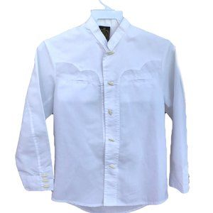 Dressy Shirt Long Sleeve  Boys  Button Down Formal White 10